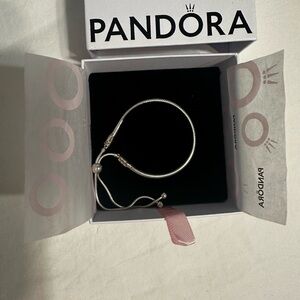 PANDORA SNAKE CHAIN SLIDER BRACELET STERLING SILVER